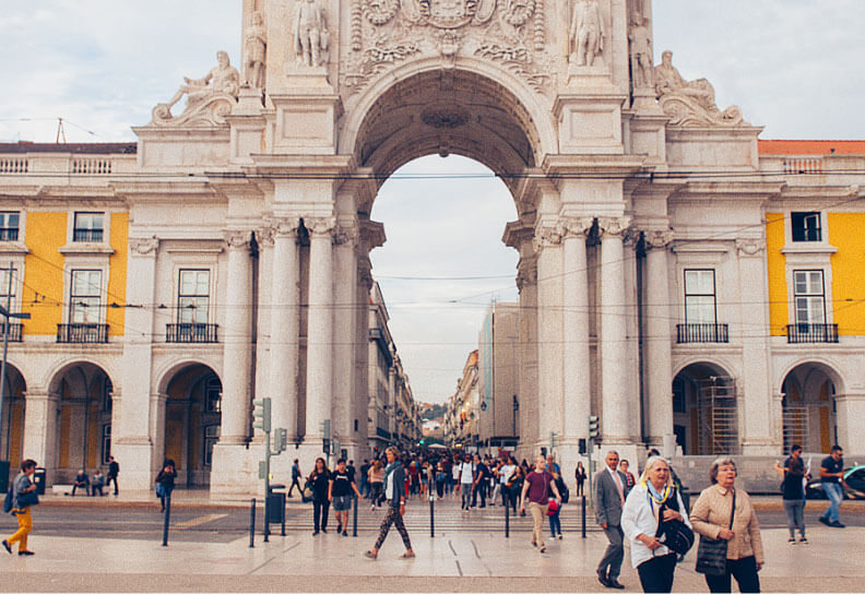 Lisbon walking street